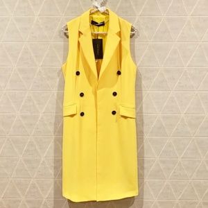 Zara Woman longline tailored vest